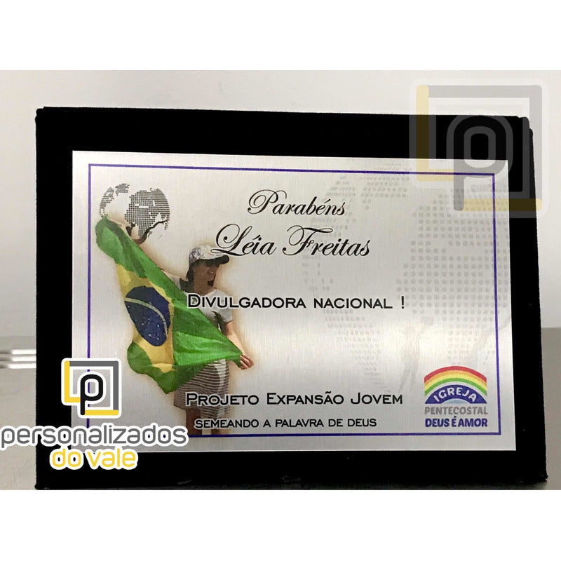 Placa De Homenagem Amigos