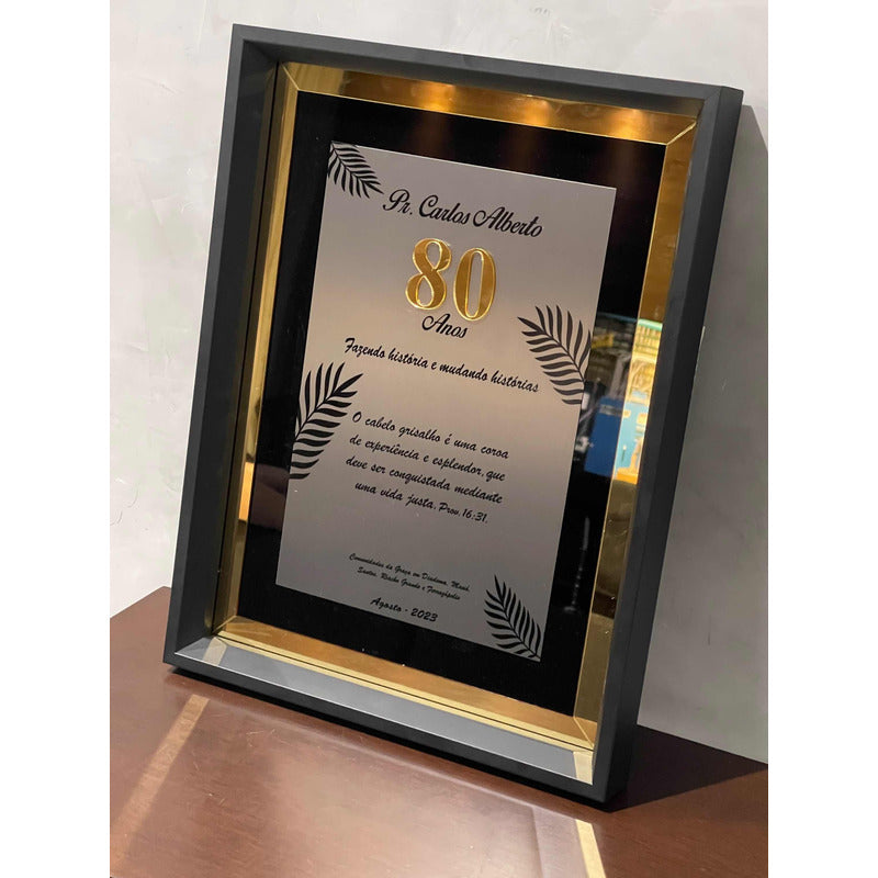 Placa De Homenagem Especial