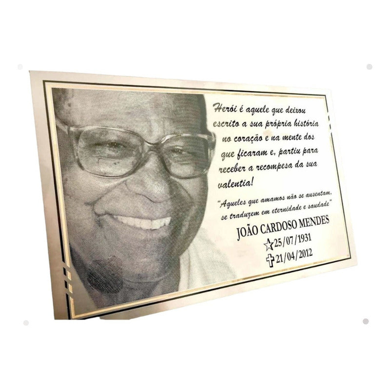 Placa Para Jazigo