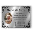 Placa Personalizada P/ Túmulo Com Foto Colorida