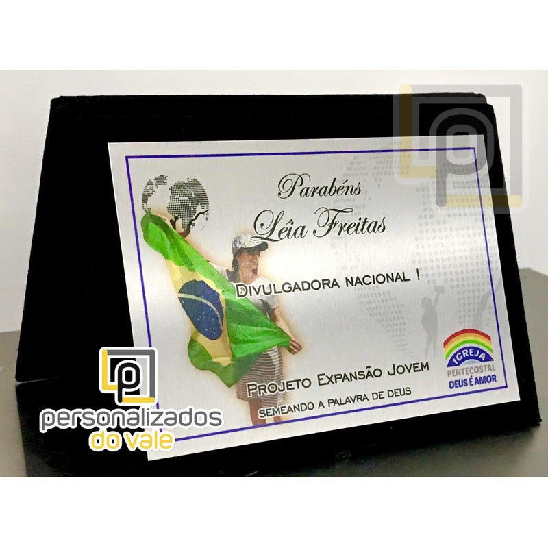 Placa De Homenagem Amigos