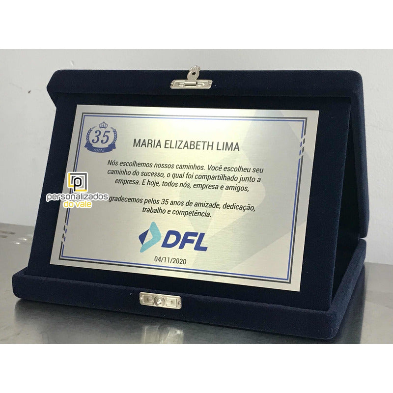 3 Placas De Homenagem