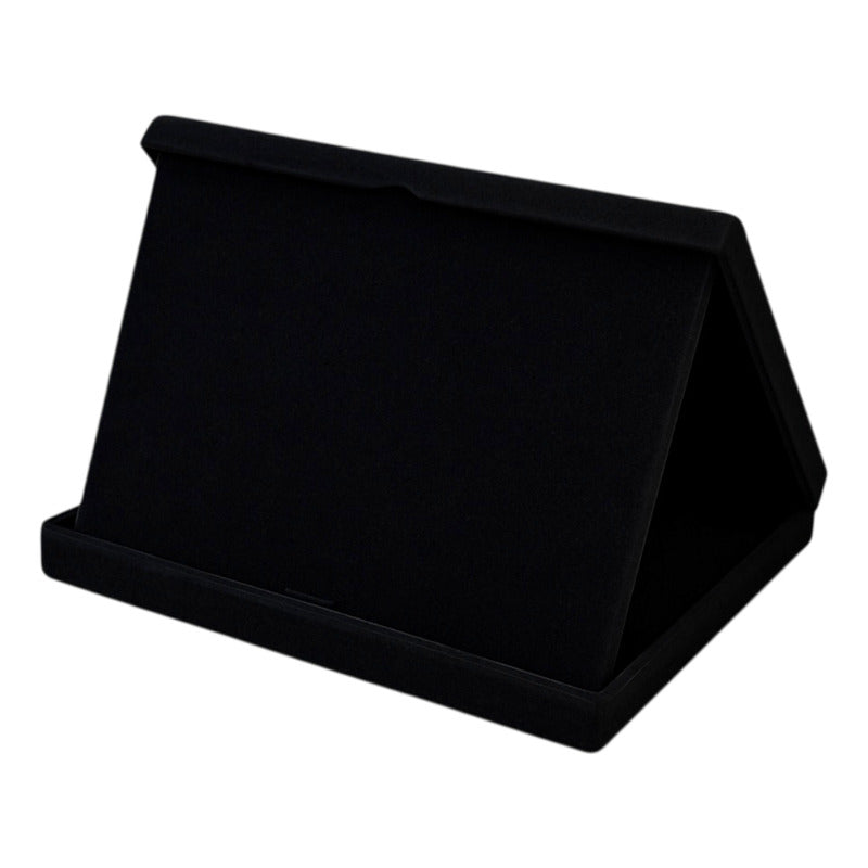 Estojo De Veludo P/placa De Homenagem 21x15 C Aba - Preto