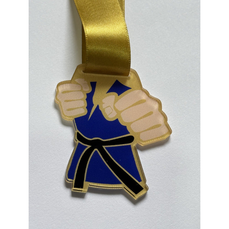 Medalha De Acrílico Judô, Karatê, Jiu-jítsu, Taekwondo