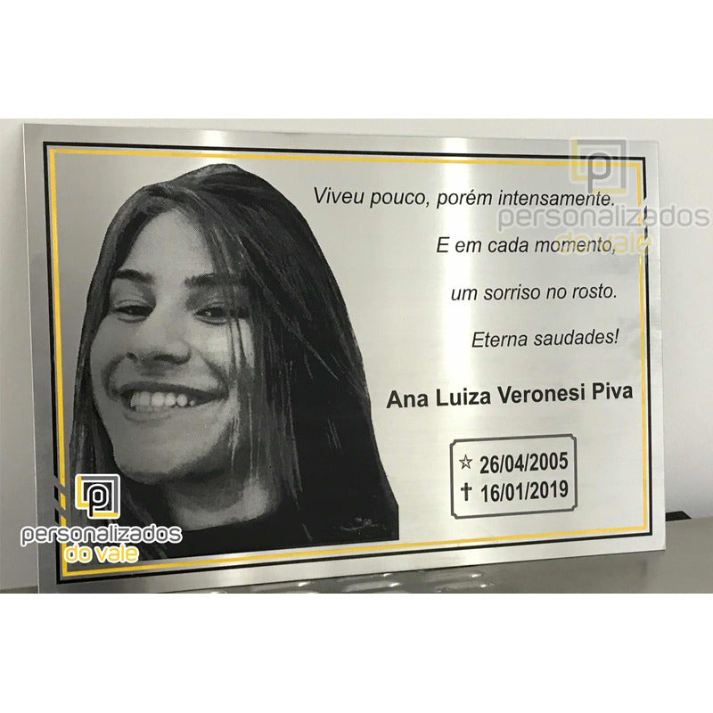 Placa Para Túmulo / Jazigo / Cemitério