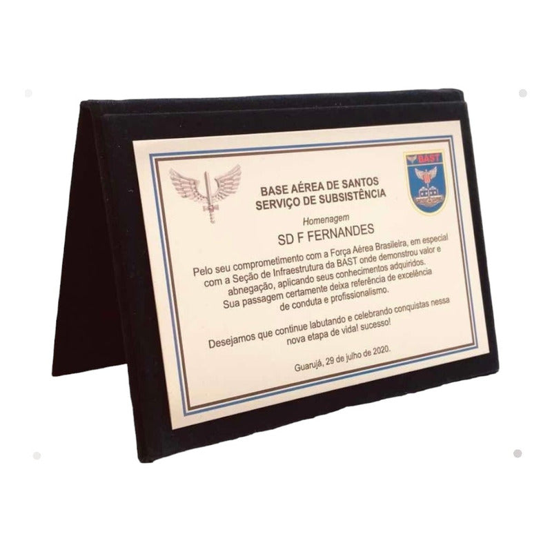 Placa De Homenagem Aeronáutica, Exército, Polícia