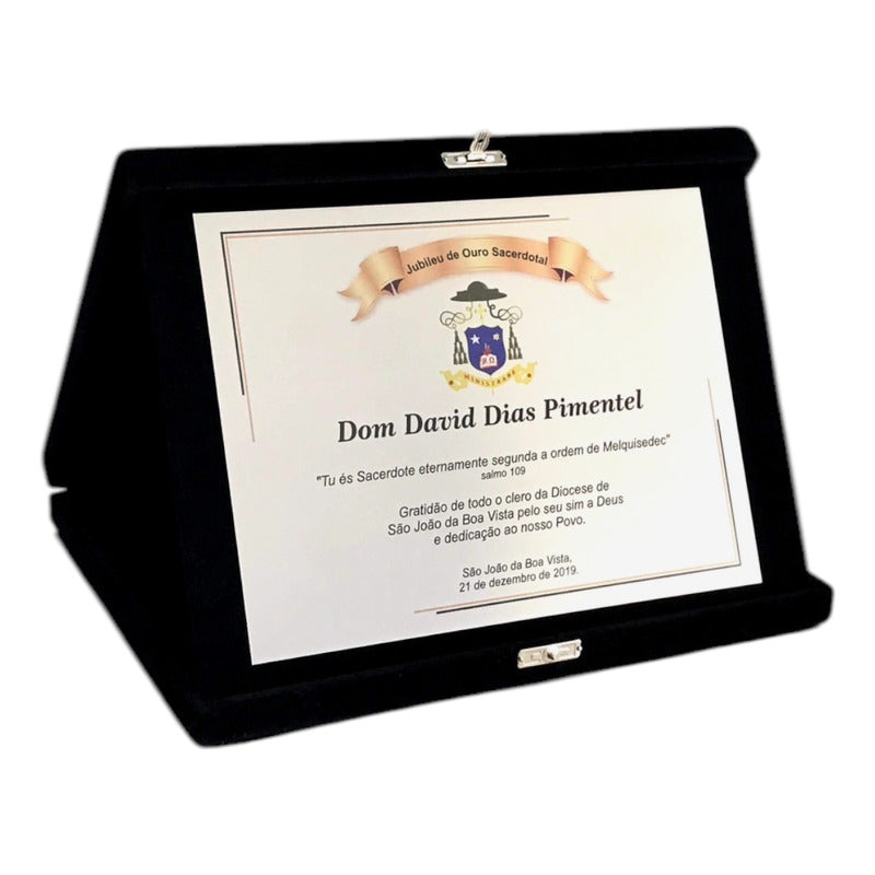 Placa De Homenagem No Quadro Texto Personalizado Com Foto
