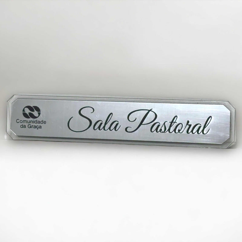 Placa De Porta Sala Pastoral (texto)