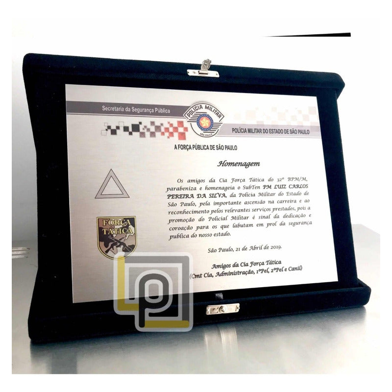 Placa De Homenagem Personalizada
