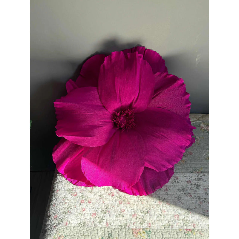 Flor Gigante Decorativa Vermelho