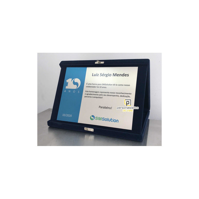 Placa Agradecimento