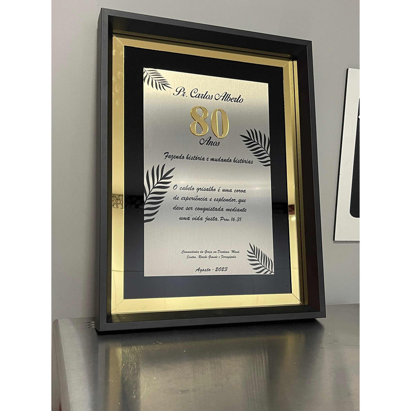 Placa De Homenagem Especial