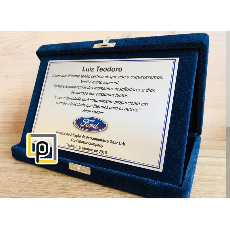 Placa De Homenagem Aposentadoria Top Homenagem / Certificado