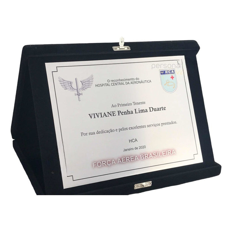 Placa De Homenagem / Exército / Aeronáutica / Marinha