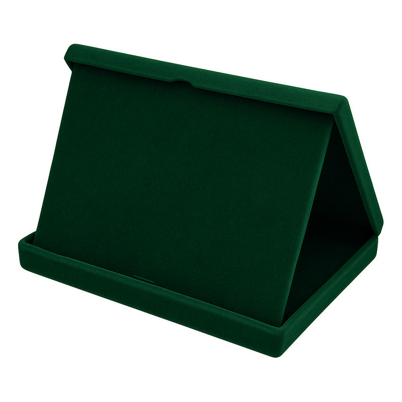 Estojo De Veludo P/placa De Homenagem 18x12cm C Aba - Azul