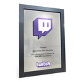 Quadro Placa Twitch Personalizado Inscritos + Nome
