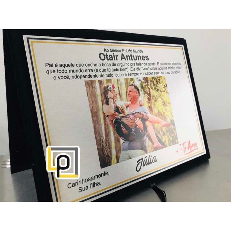 Placa De Homenagem 20x15