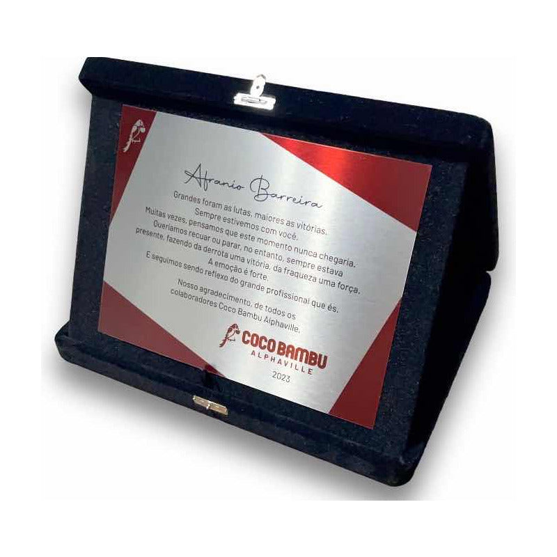 Homenagem Placas De Homenagem, Plaquinha Especial