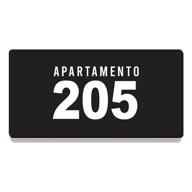 Placa Acrílico Personalizada Porta Quarto Hotel Pousada 4un