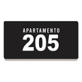Placa Acrílico Personalizada Porta Quarto Hotel Pousada 4un