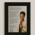 Placa De Homenagem No Quadro Texto Personalizado Com Foto