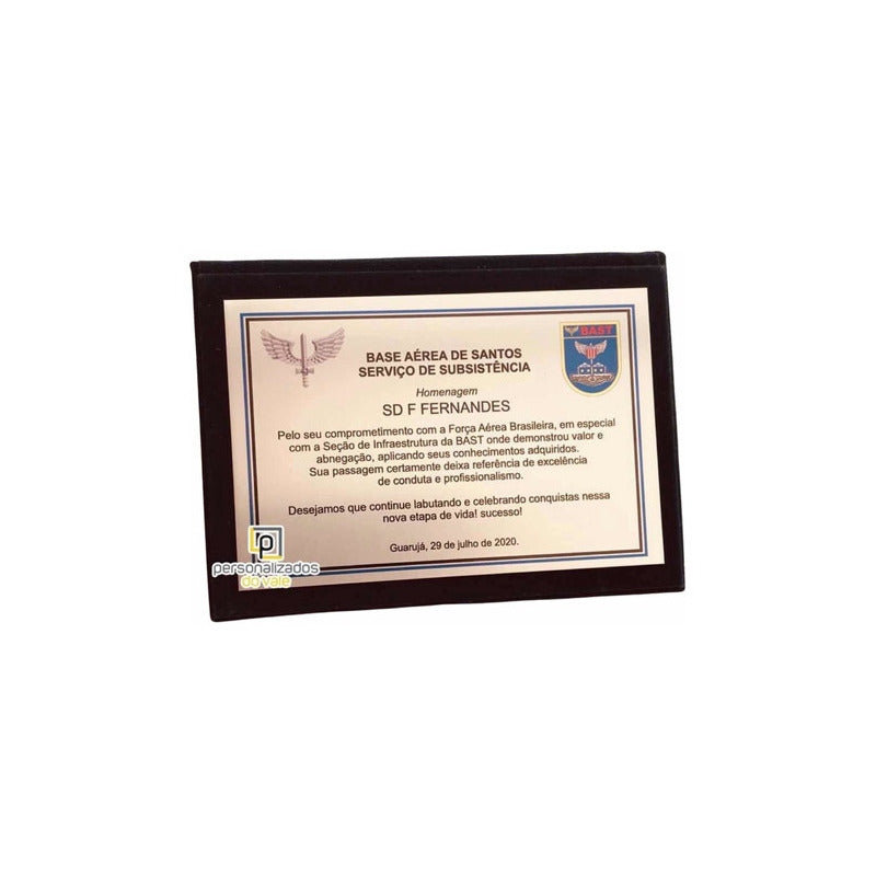 Placa Fuzileiros, Marinha, Exército, Aeronáutica