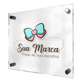 Placa Personalizada Logo Marca Em Acrílico 40 X 40 Cm