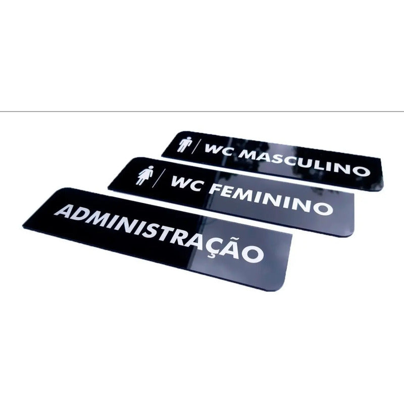 Placa Personalizada Acrílico 20x15 Cm - Placa Sinalização Placa Em Acrílico