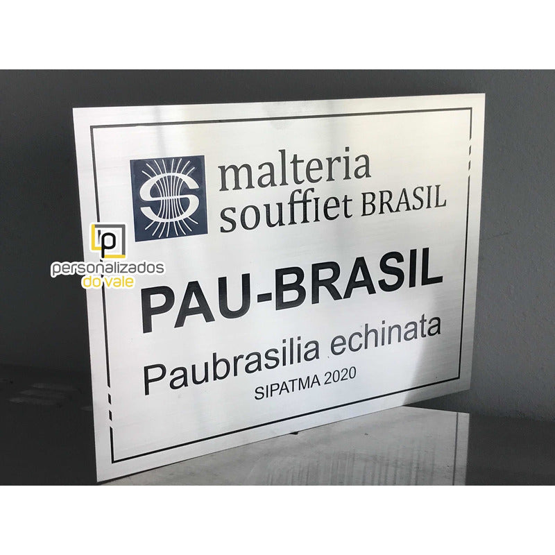 Kit Placa De Aço Inox 1 -20x30 + 8-placas 15x10