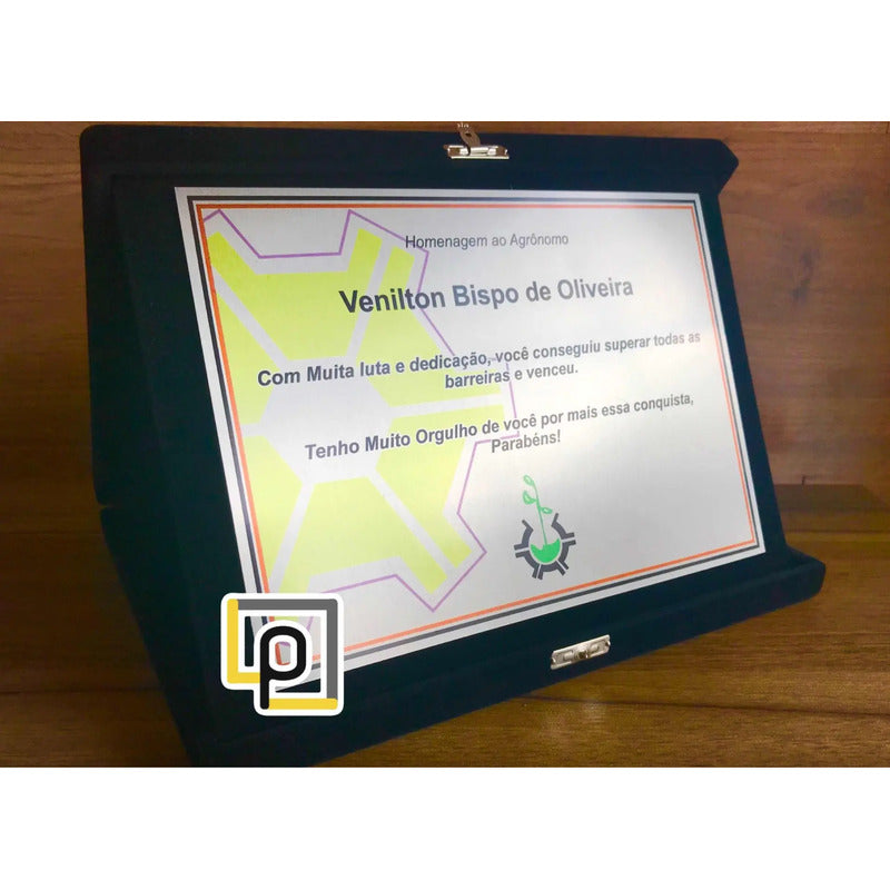 Placa De Homenagem Engenheiro Personalizados Do Vale