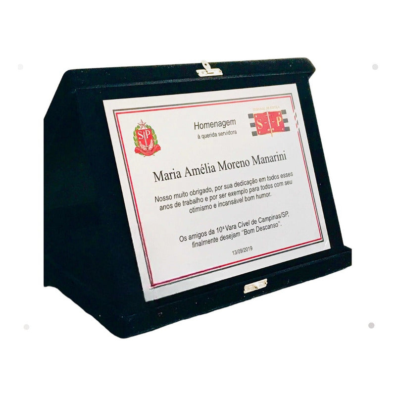 Placa De Aposentadoria