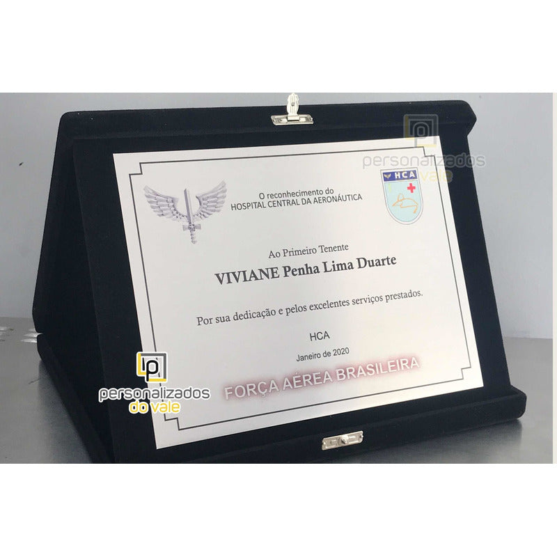 Placa De Homenagem / Exército / Aeronáutica / Marinha