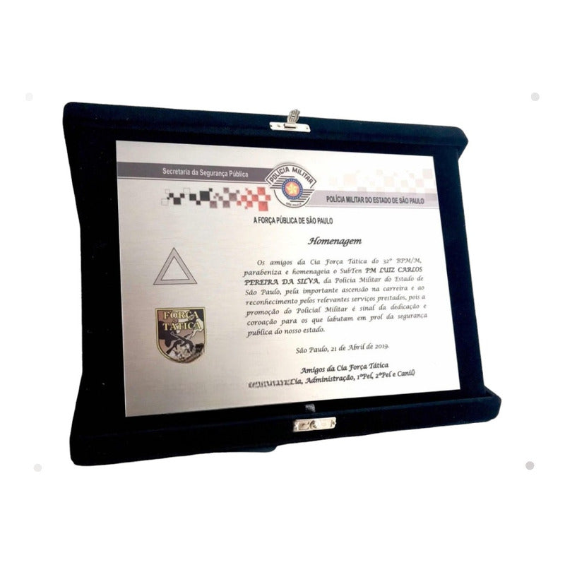 Placa De Homenagem Personalizada Do Seu Jeito