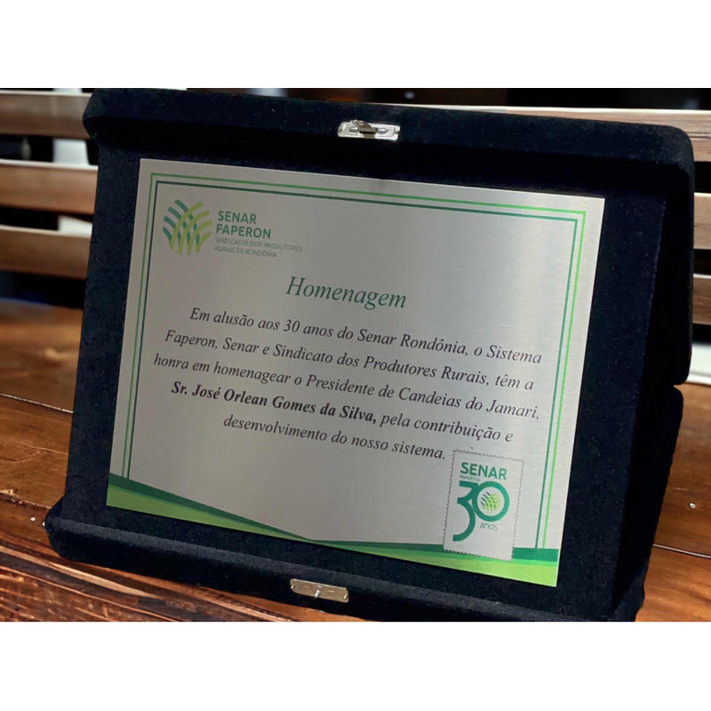 Homenagem Placas De Homenagem, Plaquinha Especial