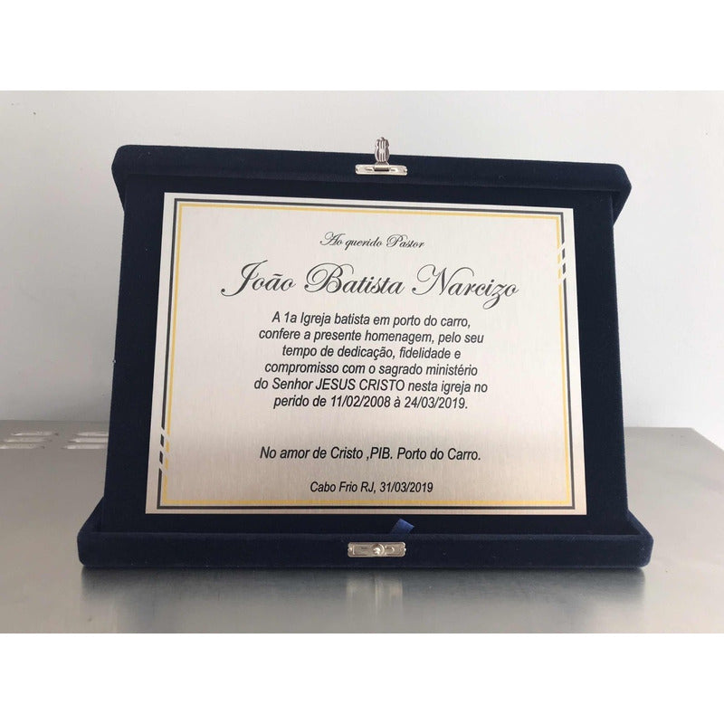 Placa De Homenagem Personalizados Do Vale