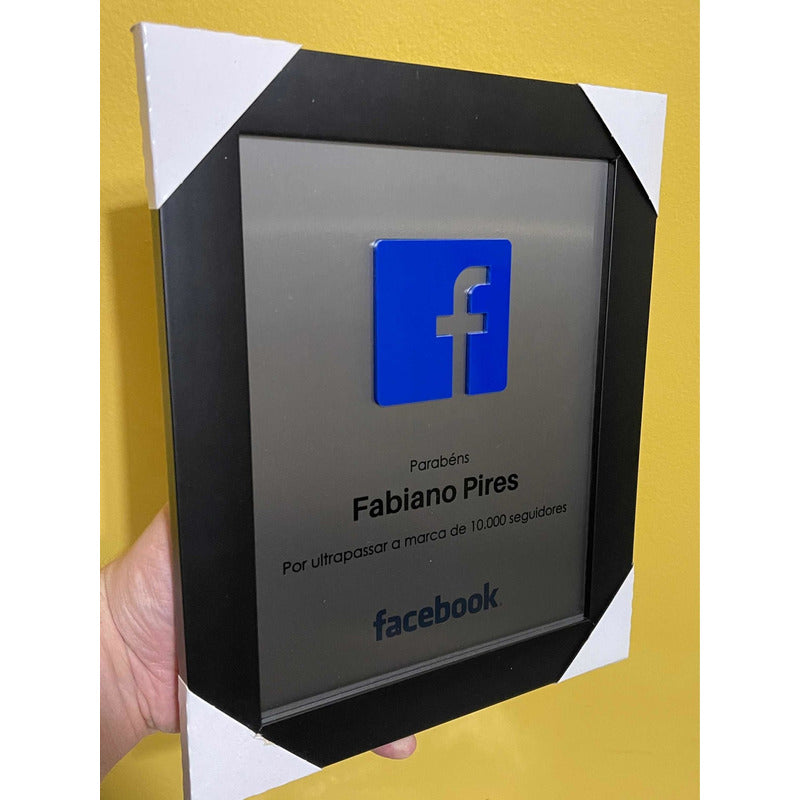 Placa Inscritos Facebook Personlizado Personalizado