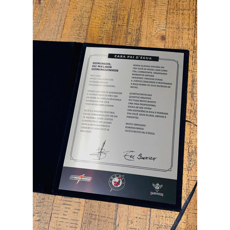 Placa 30x20 Com Capa De Veludo