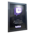 Quadro Decorativo Personalizado Twitch Seguidores