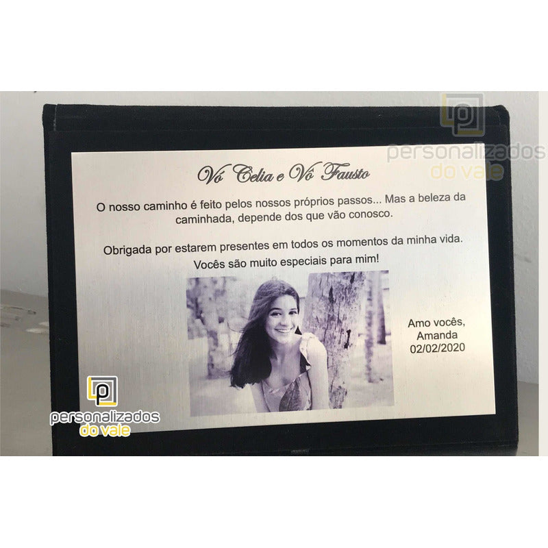 Placa De Homenagem / Aniversário