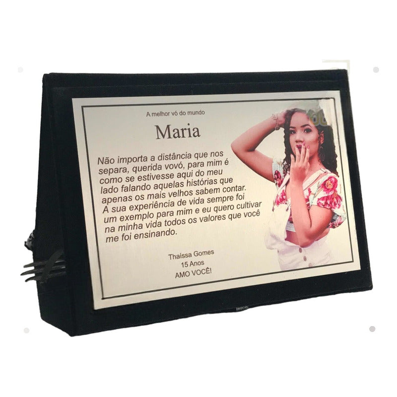 Placa De Homenagem / Aniversário