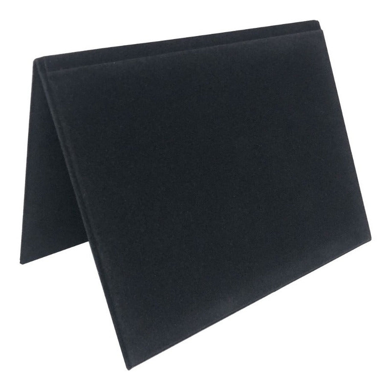 Estojo De Veludo Placa De Homenagem 21x15 Tipo Capa  - Preto