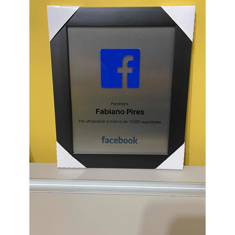 Placa Inscritos Facebook Personlizado Personalizado