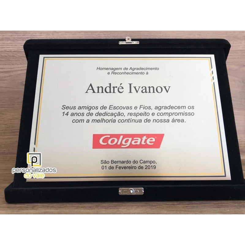 Placa De Homenagem Aposentadoria Especial