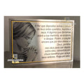 Placa Póstuma Em Aço Inox 40x25