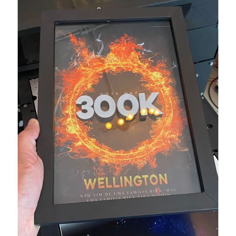 Placa De Premiação Mentorado Aluno Faturamento 3d Com Caixa  Placas De Premiação 31x21