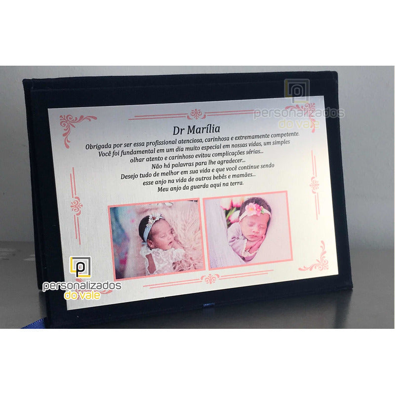 Placa Homenagem Nascimento Placa