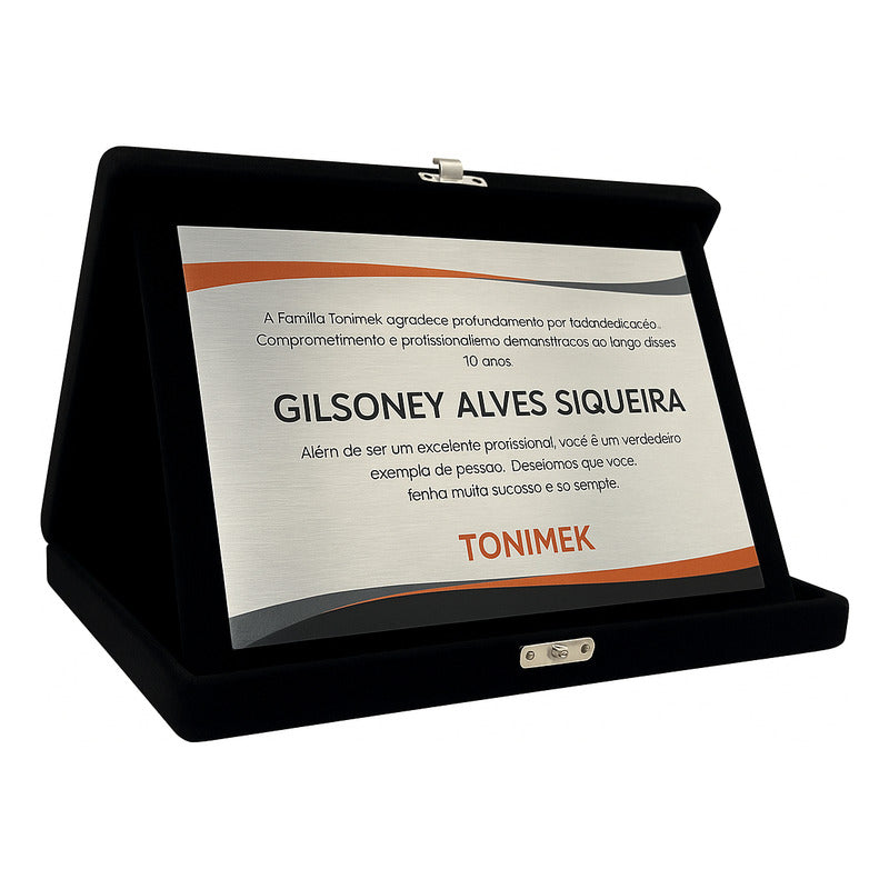 Placas Comemorativas Em Inox