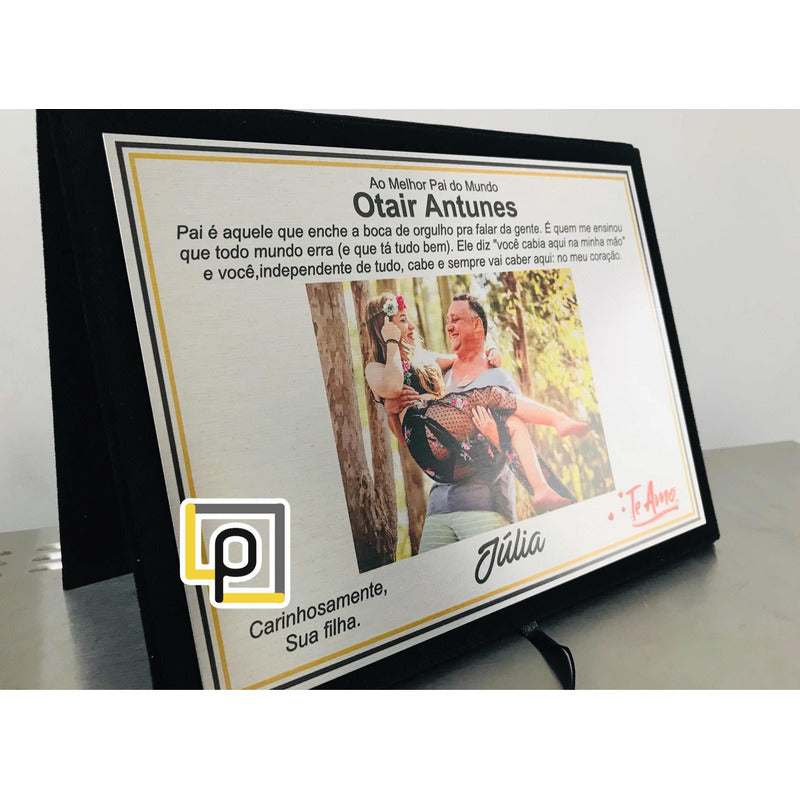 Placa De Homenagem Aniversário