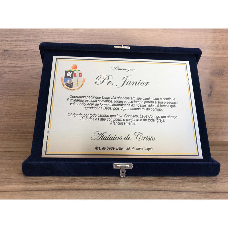Placa De Homenagem Dia Dos Pais Homenagem/placa Com Foto E Texto