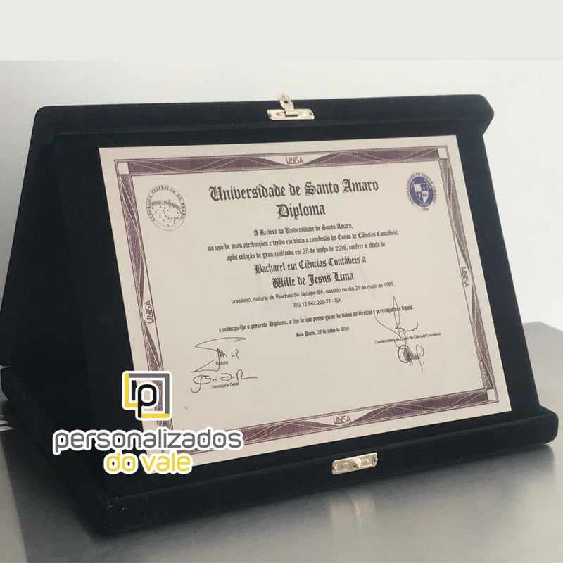 Placa De Homenagem - Certificado Placa De Homenagem